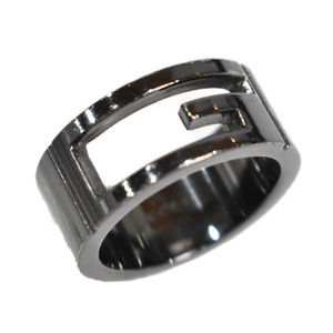 Gucci Branded GG Ring Silver